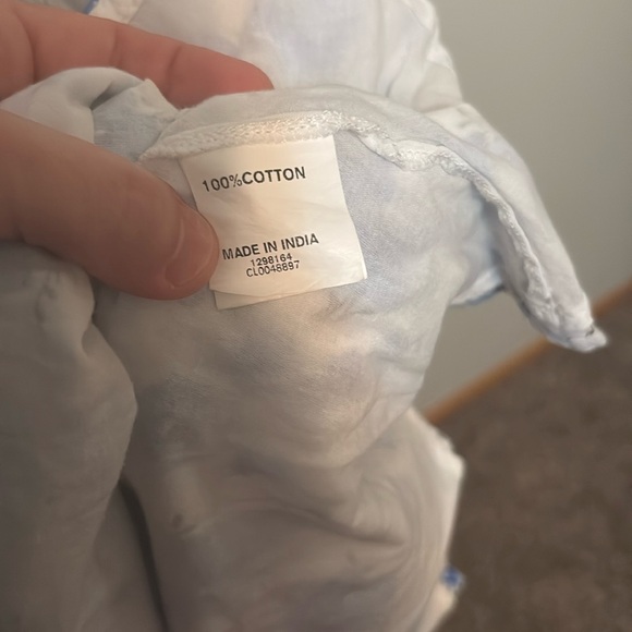 eShakti women's 100% cotton flower dress size 10 smocked back waist pockets - Picture 9 of 11